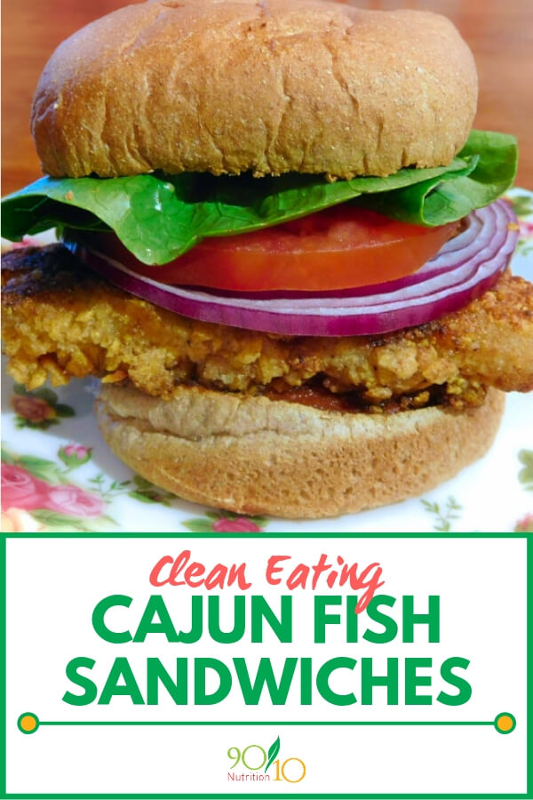 Healthy Cajun Fish Sandwiches