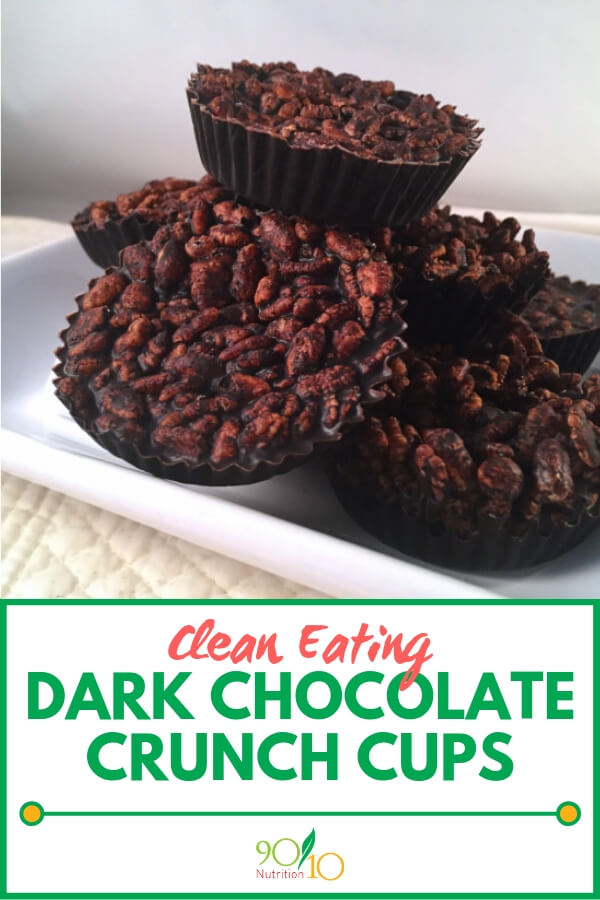 Healthy Dark Chocolate Crunch Cups