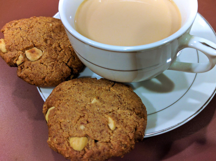 Healthy Hazelnut Blondie Cookies