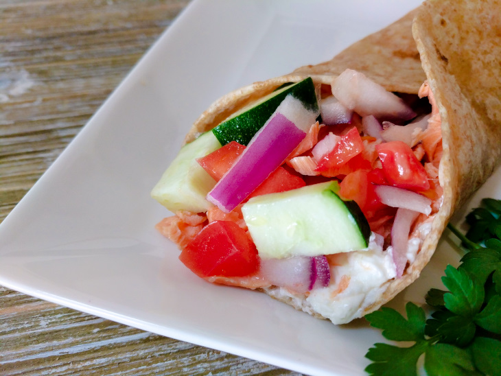 Healthy Salmon Wraps