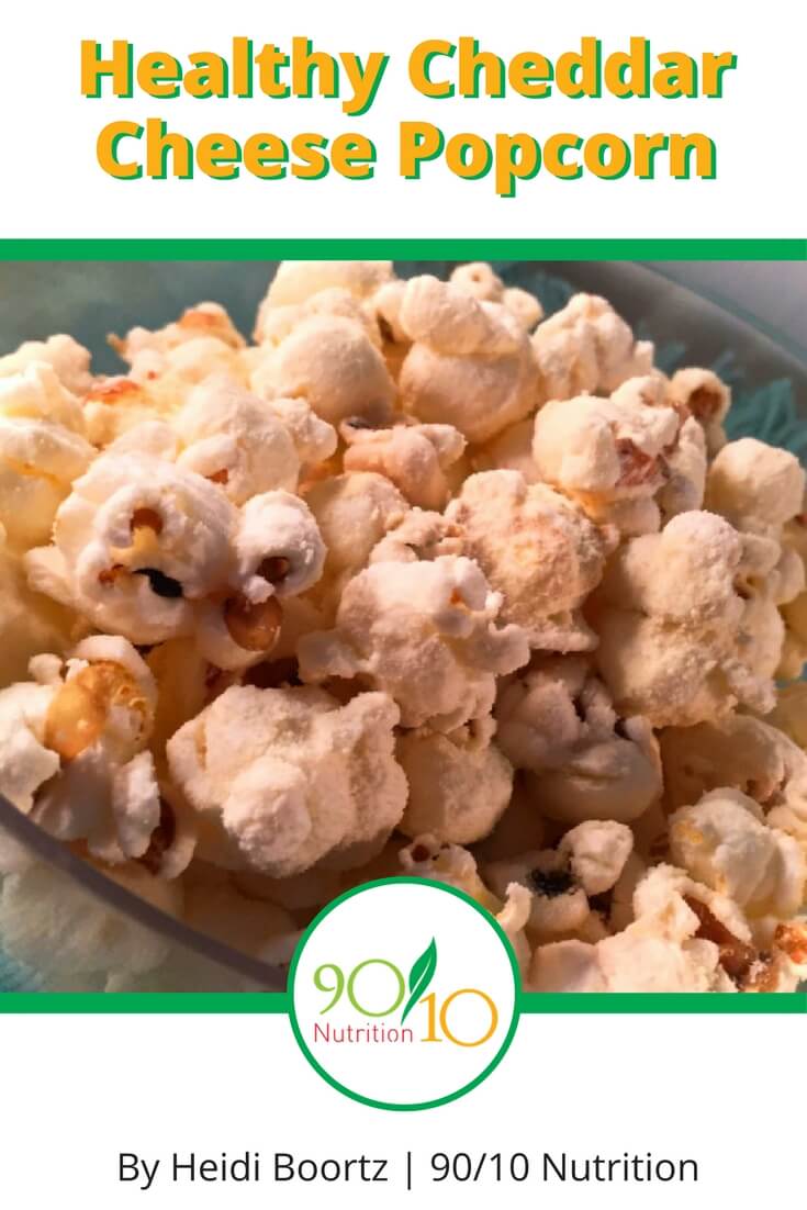 healthy cheddar cheese popcorn