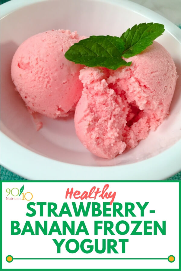 You scream, I scream, we all scream for....frozen yogurt.  You're going to love this healthy Strawberry-Banana Frozen Yogurt