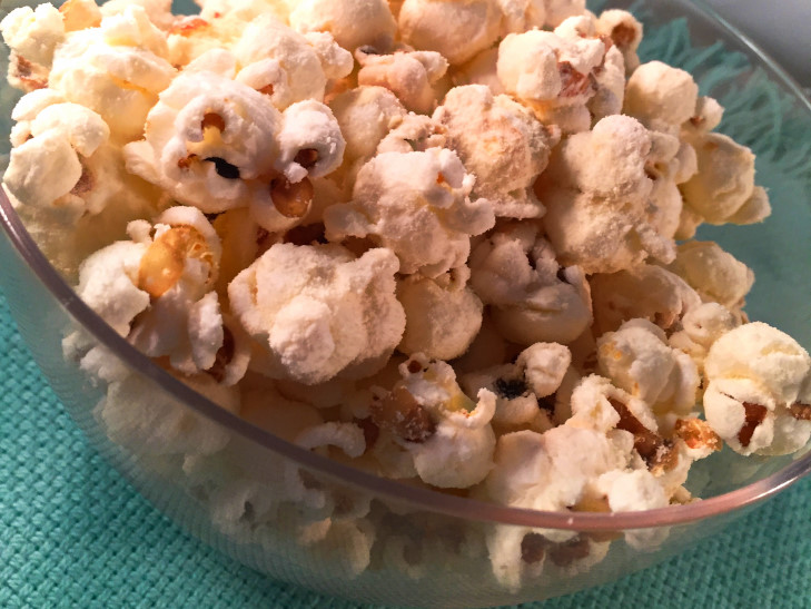 healthy cheddar cheese popcorn