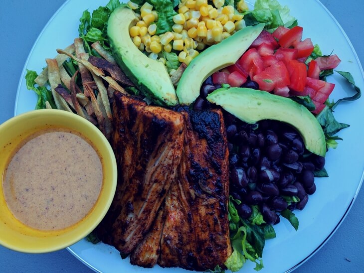 Chili Lime Mahi Mahi Salad