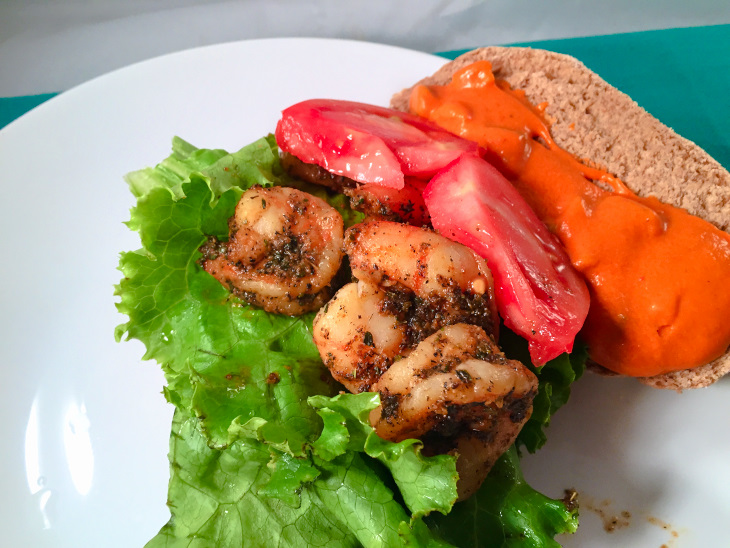 Blackened Shrimp Po' Boys