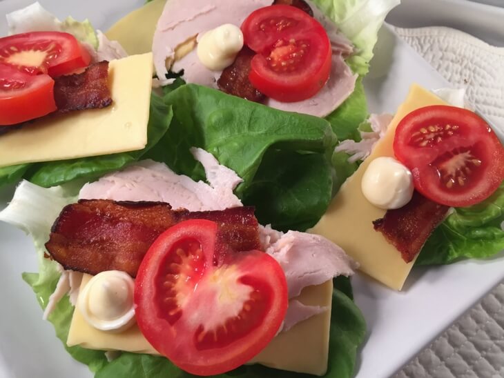 Turkey Club Lettuce Wraps