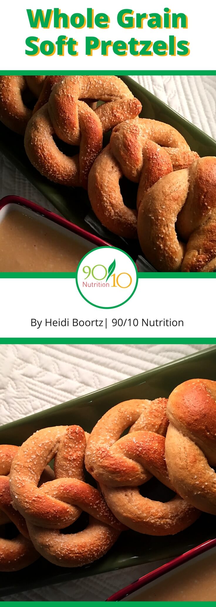 Pinterest Whole Grain Soft Pretzels healthy soft pretzels