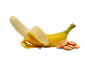 banana and almonds