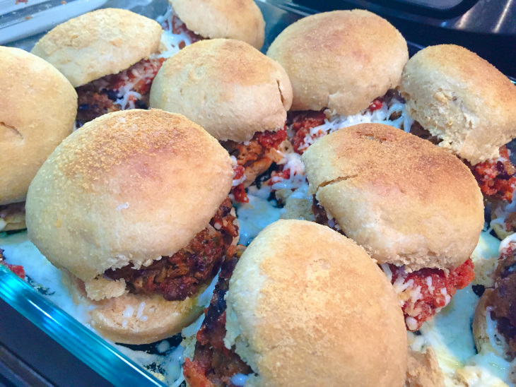 meatless meatball sliders