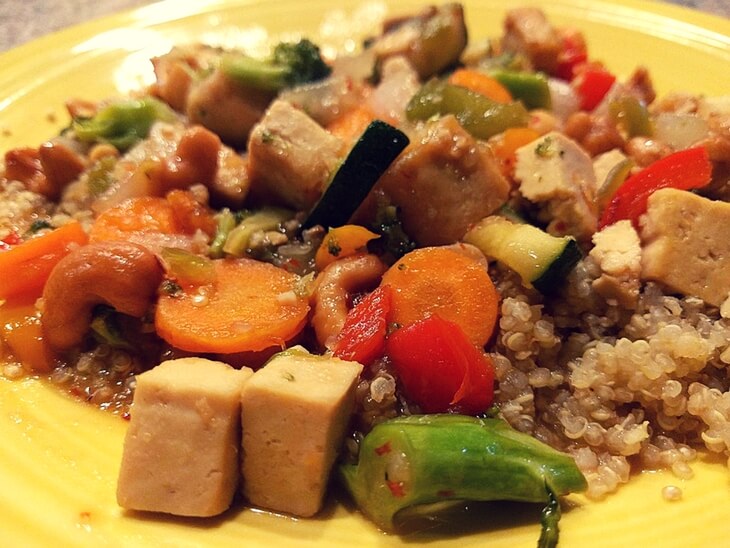 tofu cashew stir fry