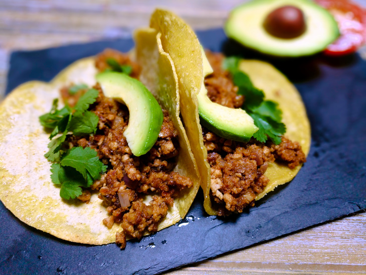 vegan chorizo tacos