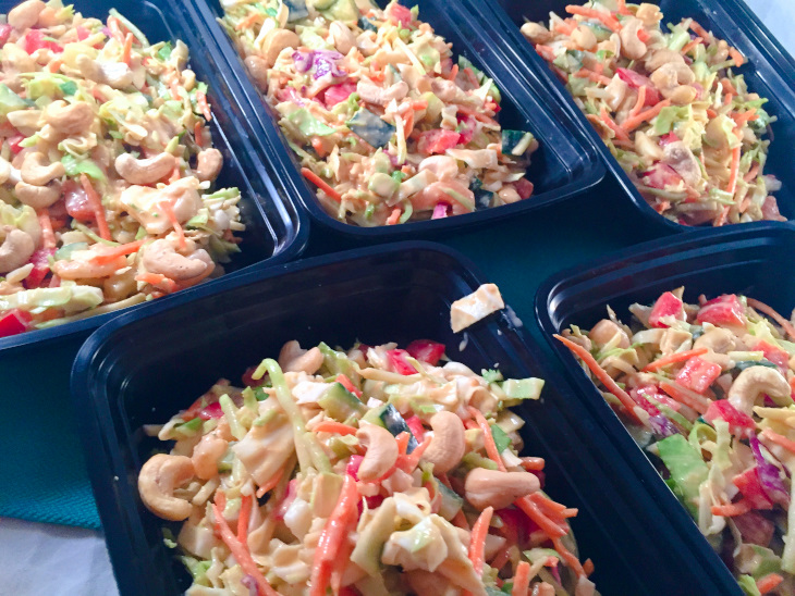 thai cashew crunch slaw