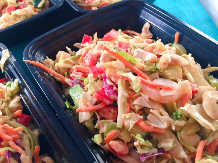 thai cashew crunch slaw