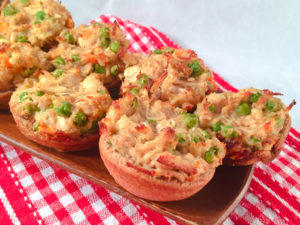 healthy chicken pot pie cups