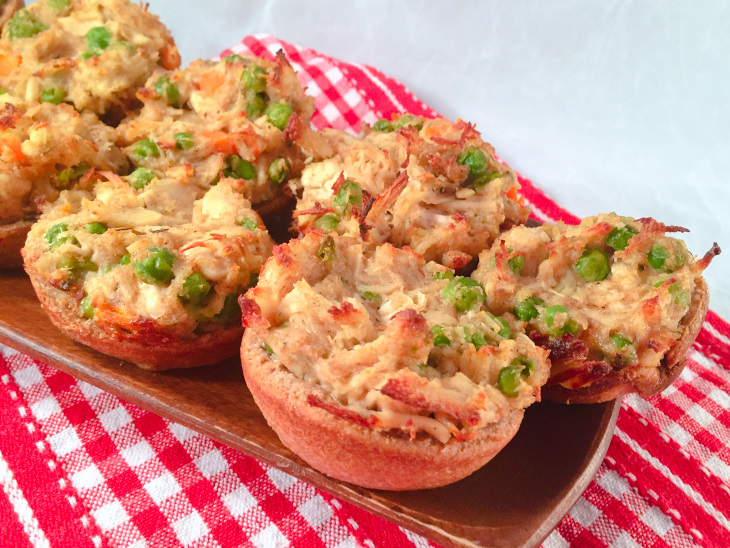 healthy chicken pot pie cups