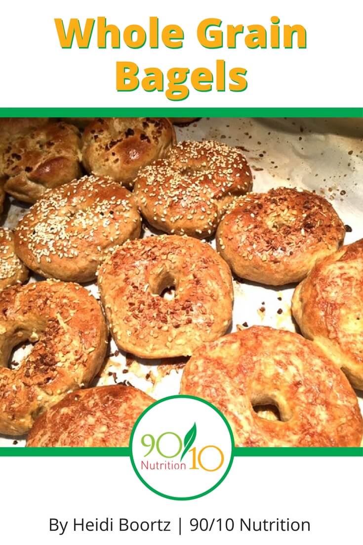 clean eating whole grain bagels