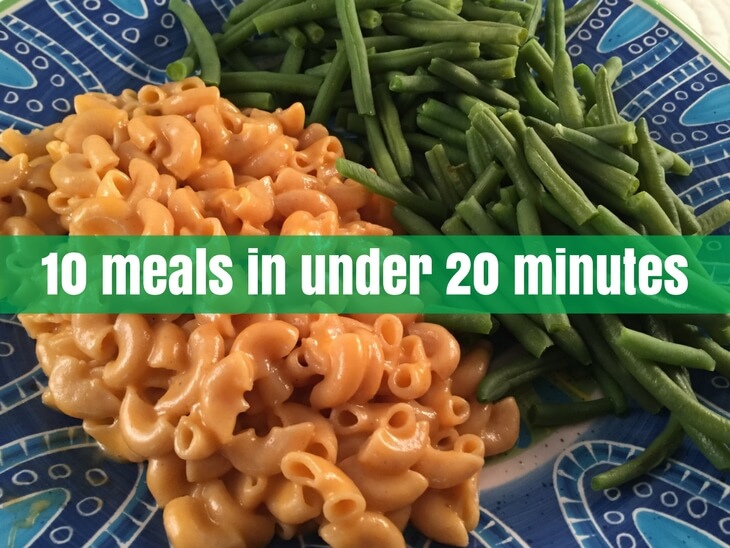 healthy meals in under 20 minutes