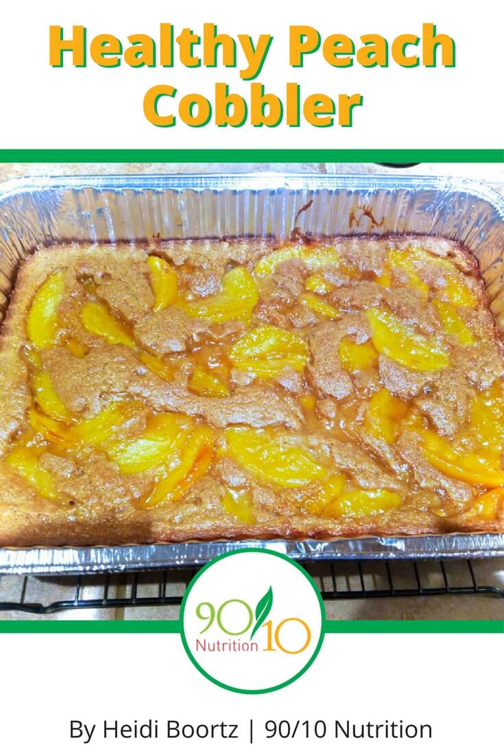 Healthy Peach Cobbler