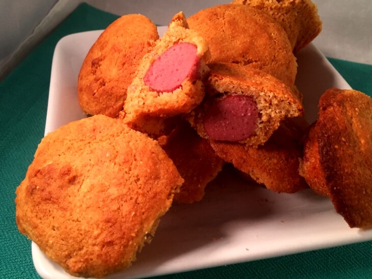 baked corn dog bites