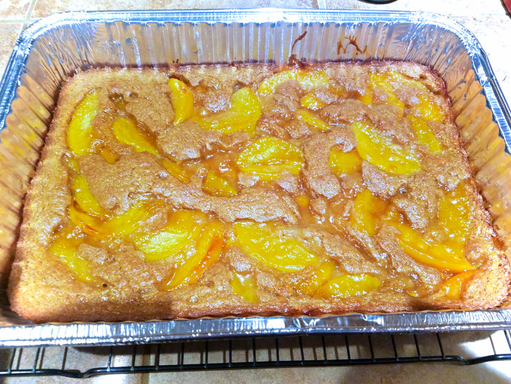 Healthy Peach Cobbler