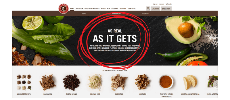 chipotle website