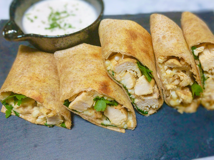 Clean Eating Chicken Ranch Wraps