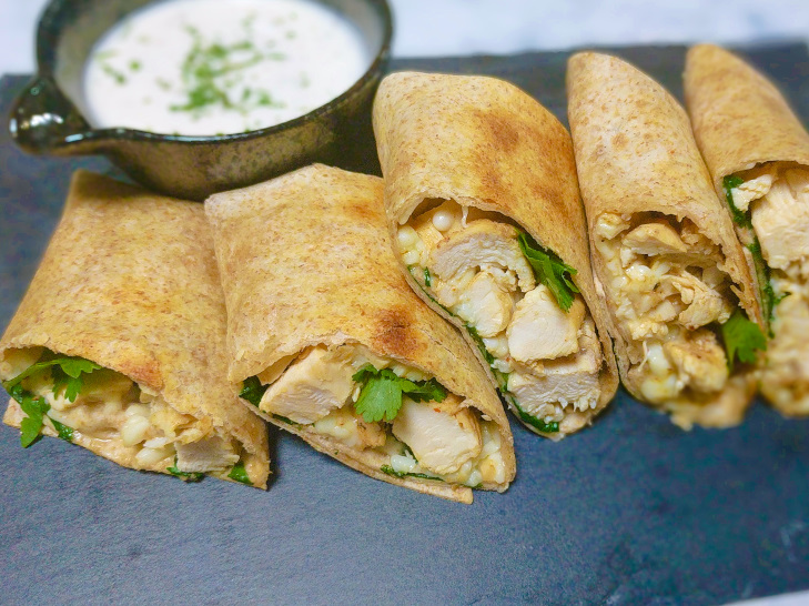 Clean Eating Chicken Ranch Wraps - 90/10 Nutrition