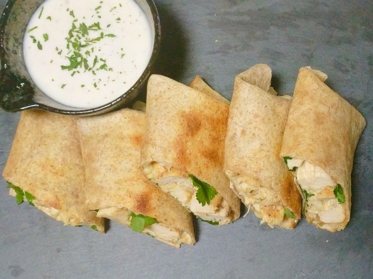 Clean Eating Chicken Ranch Wraps