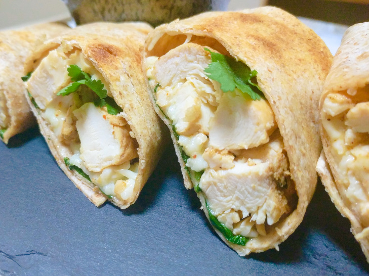 Clean Eating Chicken Ranch Wraps