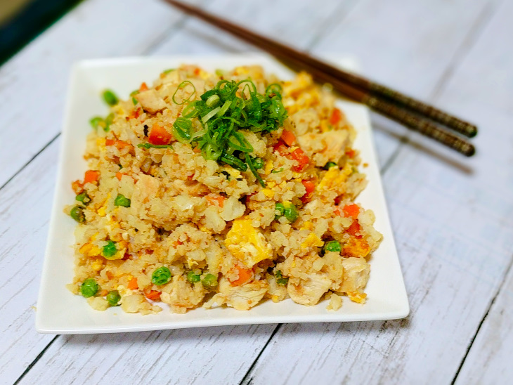 simple chicken cauliflower fried rice