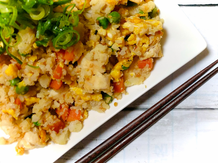 keto chicken cauliflower fried rice