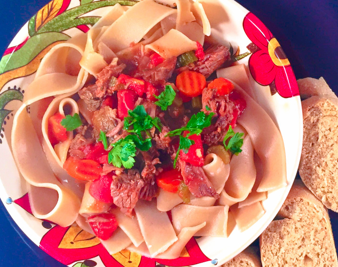 Slow cooker beef ragout