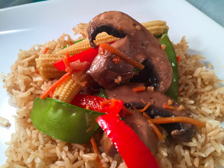 Vegan Portobello Stir Fry