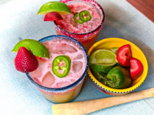 Healthy Strawberry Jalapeño Margarita