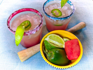 Healthy Watermelon Jalapeño Margarita