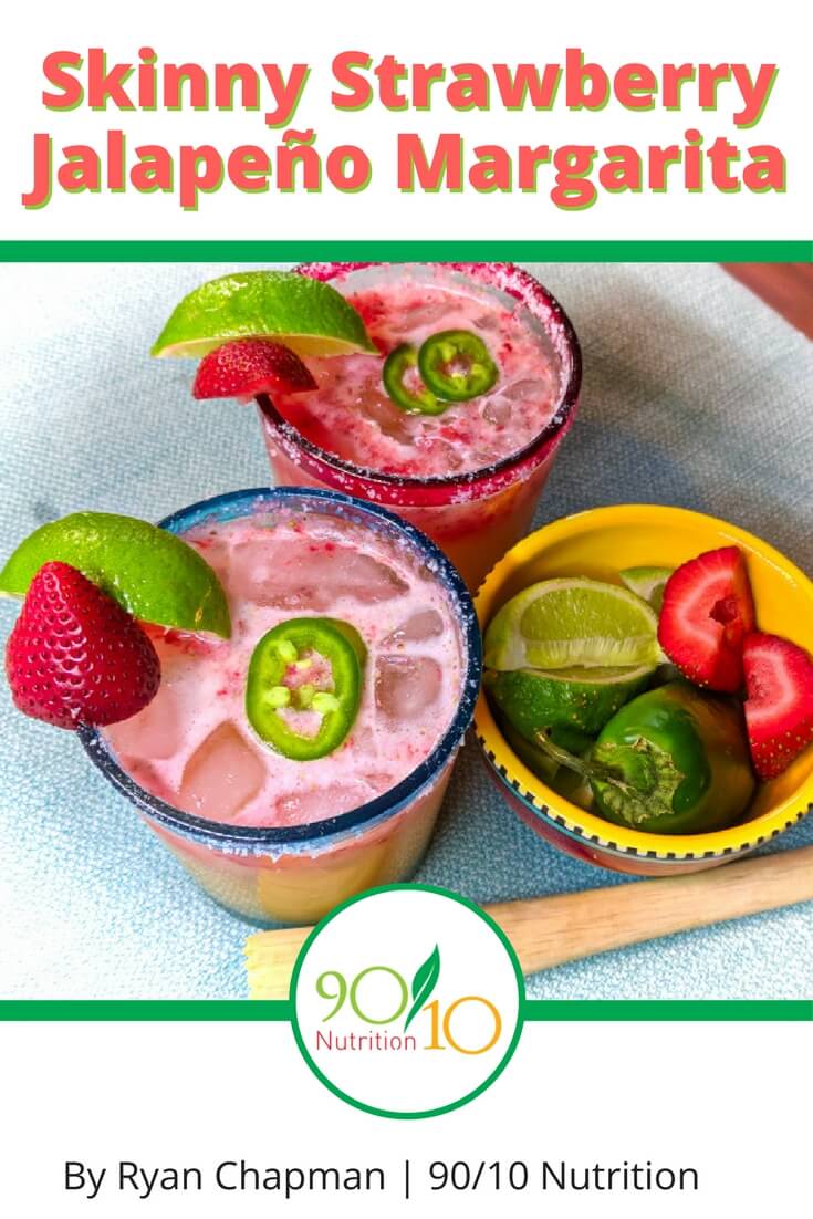 Healthy Strawberry Jalapeño Margarita