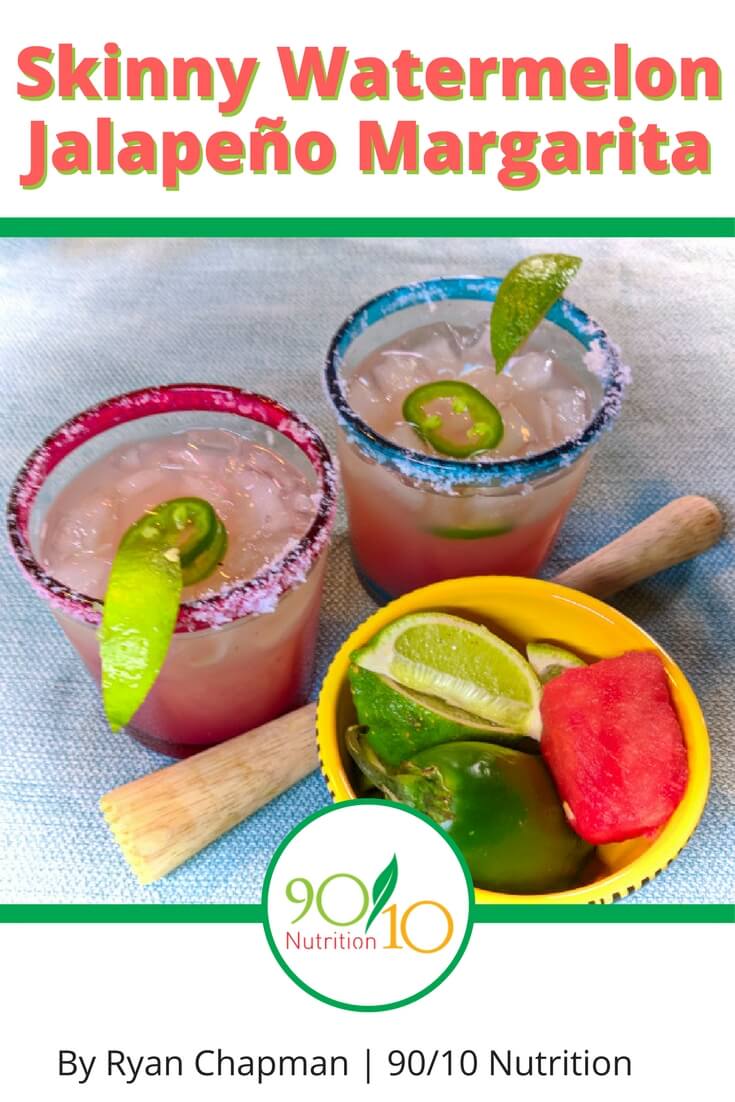 Healthy Watermelon Jalapeño Margarita