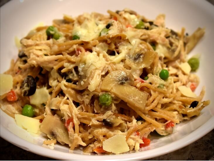 Healthy Chicken Spaghetti