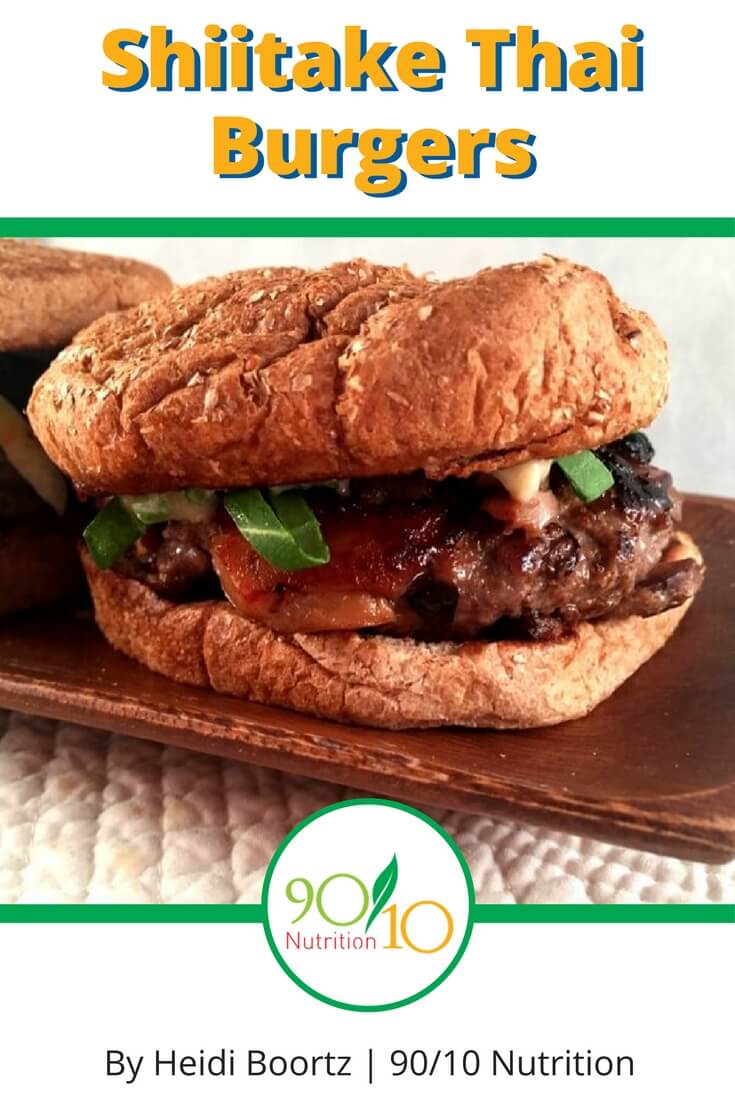 healthy Shiitake Thai Burgers