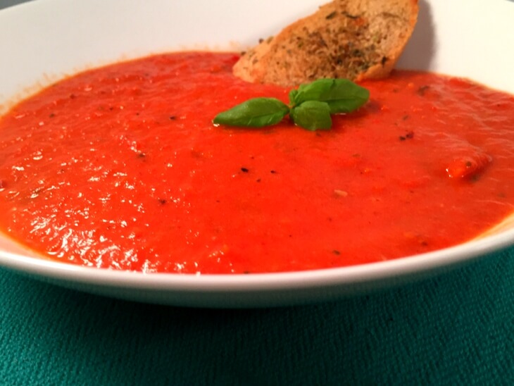 Roasted Tomato and Red Pepper Soup