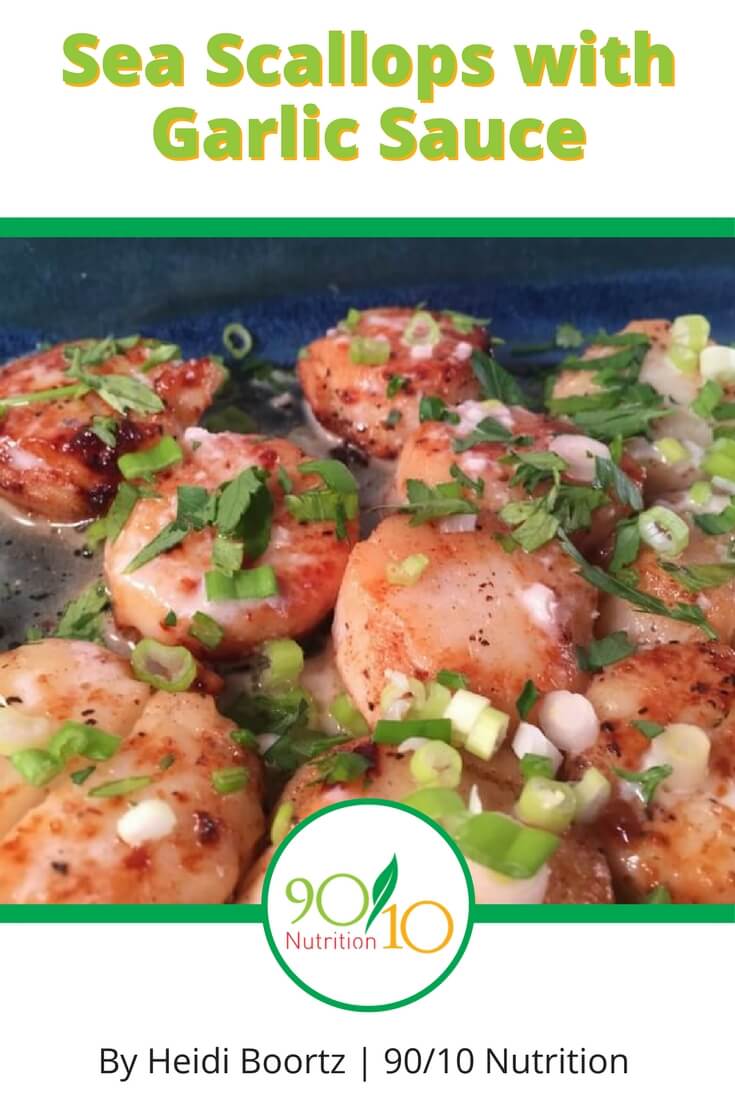 Sea Scallops with Garlic Sauce