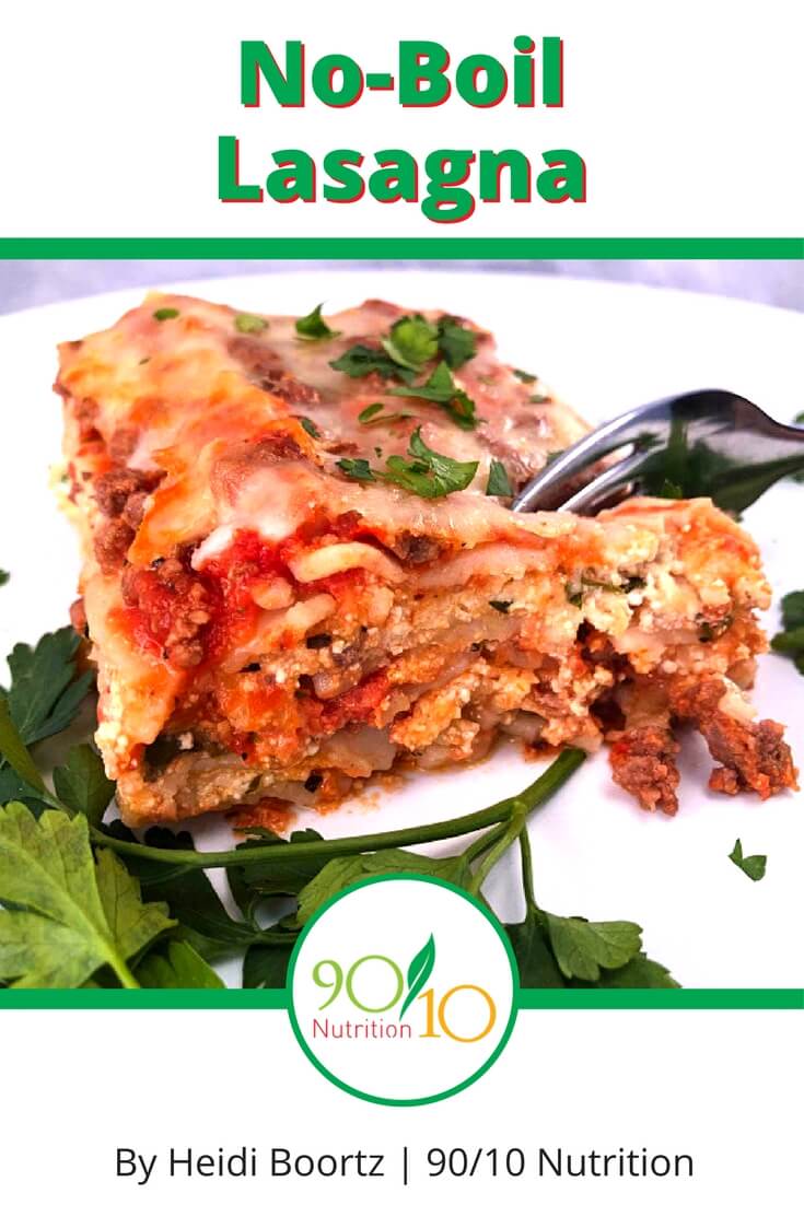 healthy no-boil lasagna