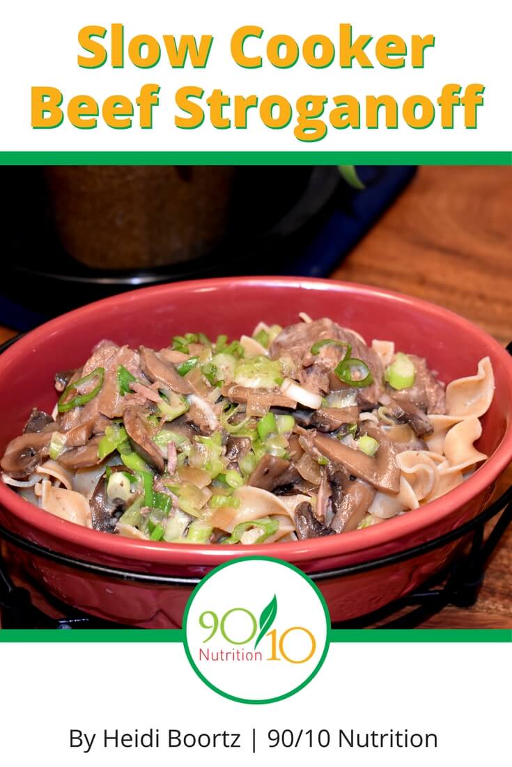 Healthy Slow Cooker Beef Stroganoff