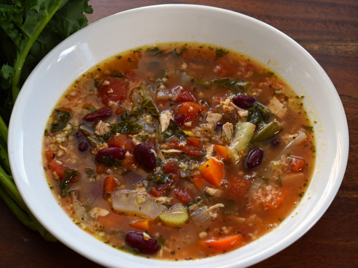 Slow Cooker Chicken Minestrone