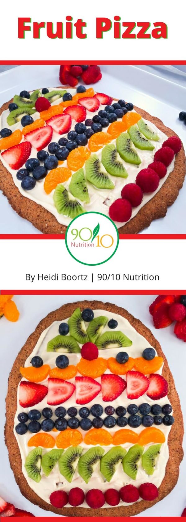 Healthy Fruit Pizza Clean Eating 90/10 Nutrition