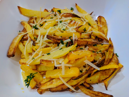 Air Fryer Parmesan Rutabaga Fries