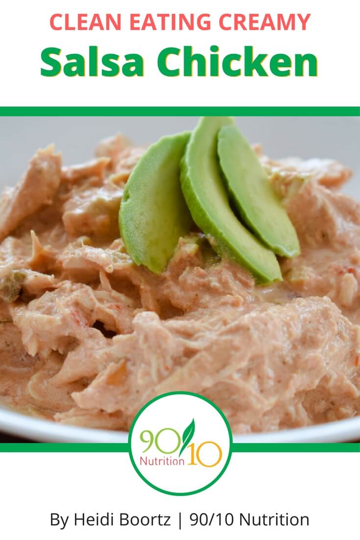 clean eating creamy salsa chicken