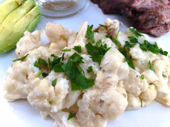 Slow Cooker Pepper Jack Cauliflower