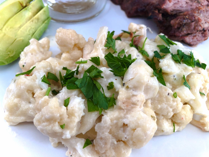 Slow Cooker Pepper Jack Cauliflower