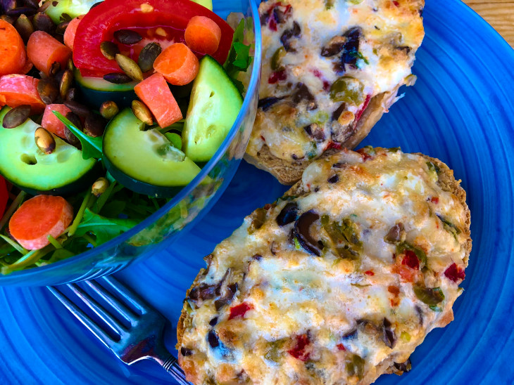 Clean Eating Olive Cheese Bread
